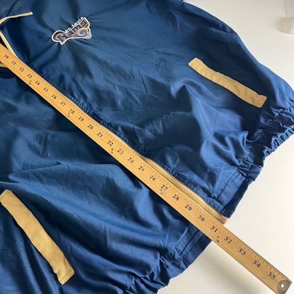 St. Louis Rams Throwback Unique Full Zip Lightweight Packable Jacket Mens 2XL - Picture 7 of 7